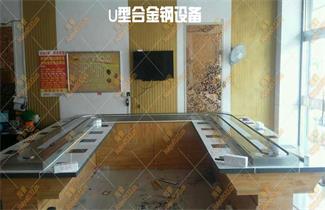 9.11泰安合金钢旋转小火锅设备发货